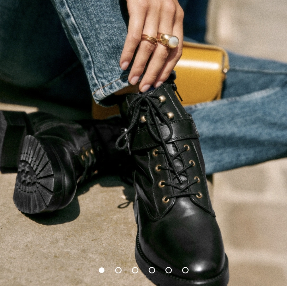 Sezane Dana Black Ankle Boot 40/9
